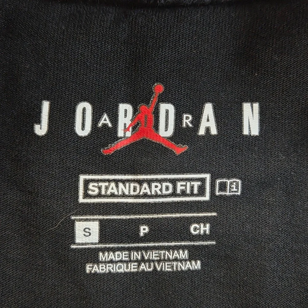 Air Jordan‎ Long Sleeve T-Shirt Black Graphic Print Mens Size Small